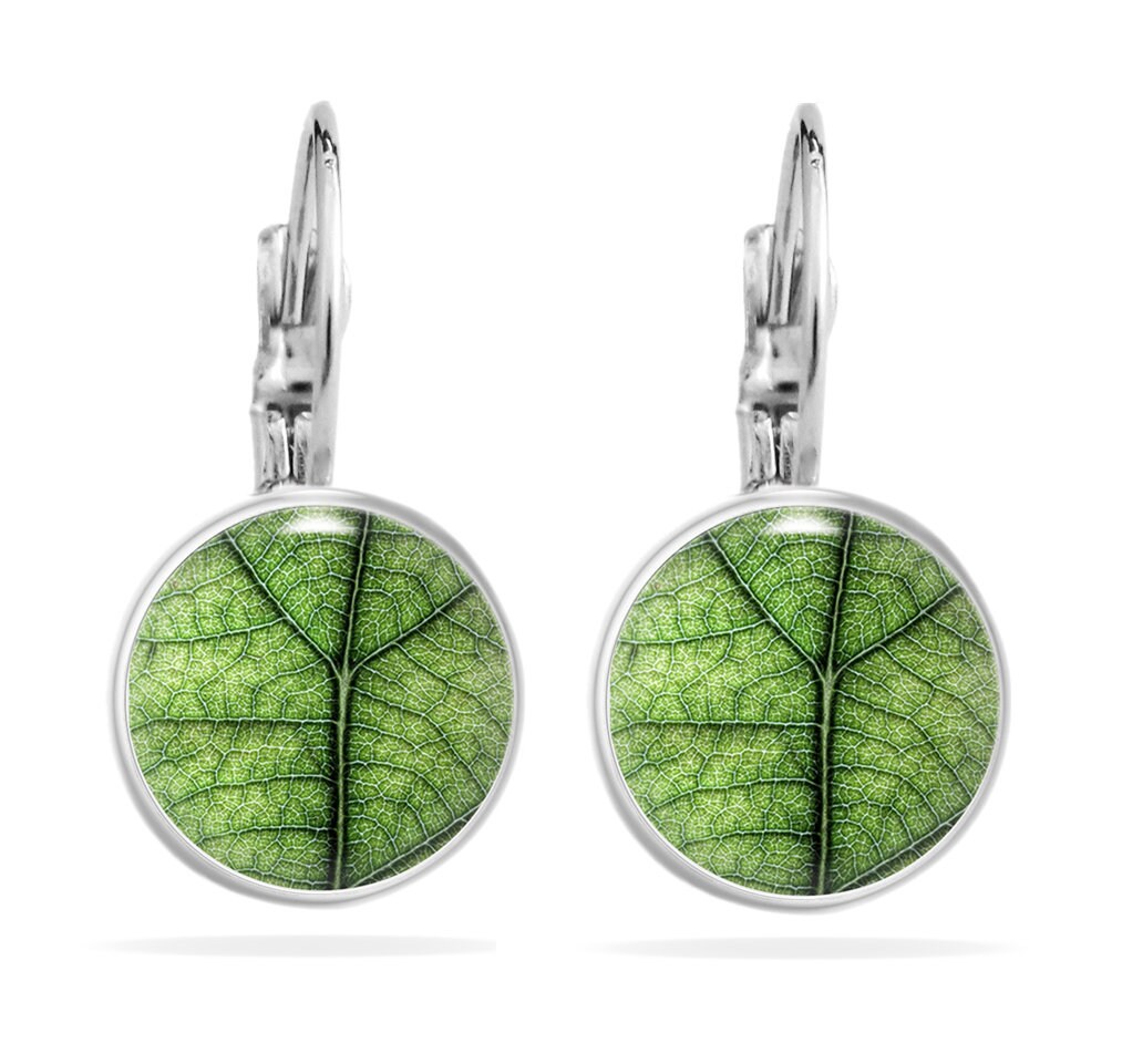 Ohrringe Blatt, Ohrstecker Blatt, Ohrringe Blätter, Handgefertigte Ohrringe, Ohrhänger Blatt, Geschenke für sie, Süße Geschenke für Mama