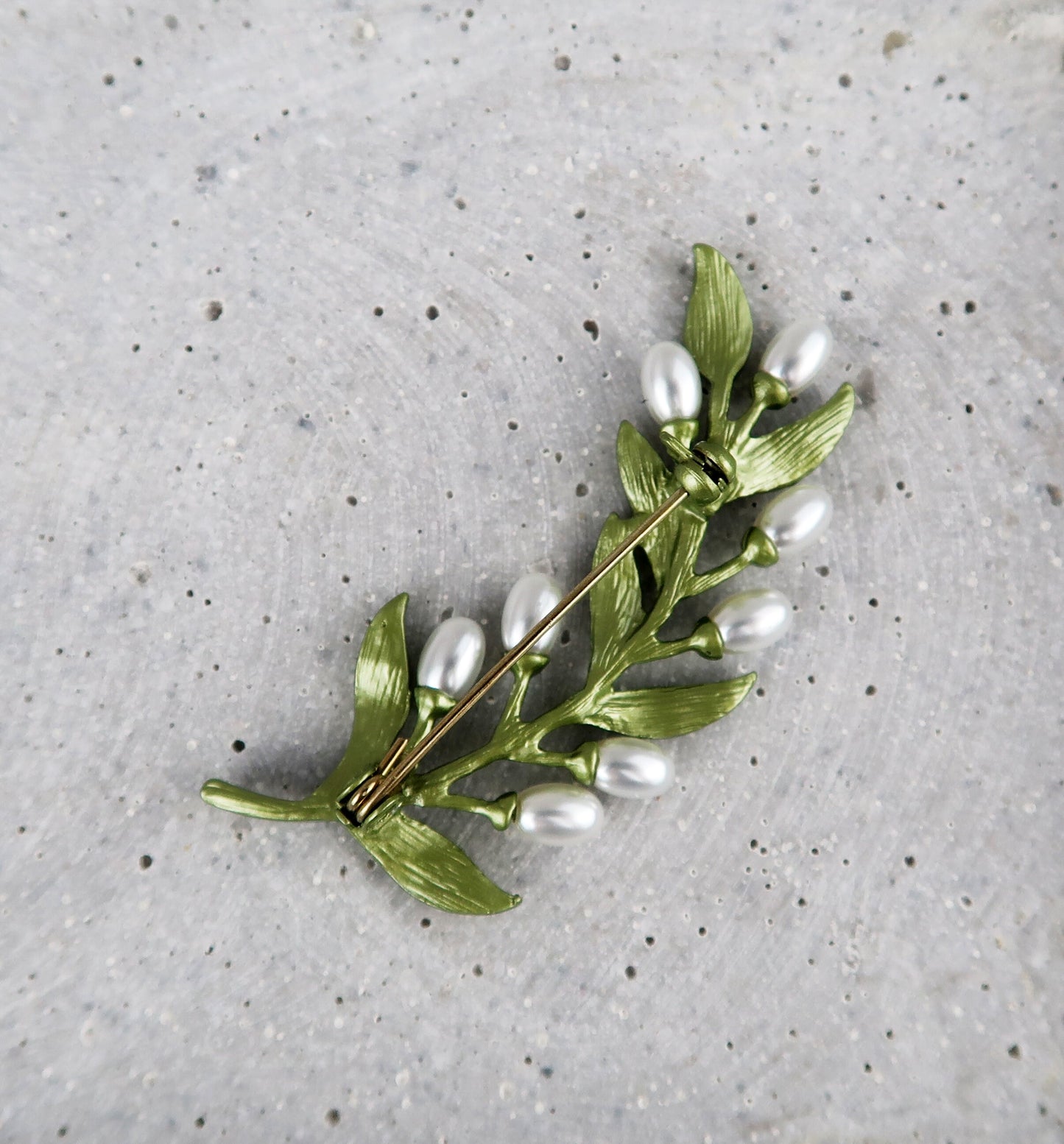 Brosche Blatt Grün, Brosche Perlen, Brooch Pins, Brosche Vintage, Vintage Schmuck, Geschenke für sie, Mama Geschenk