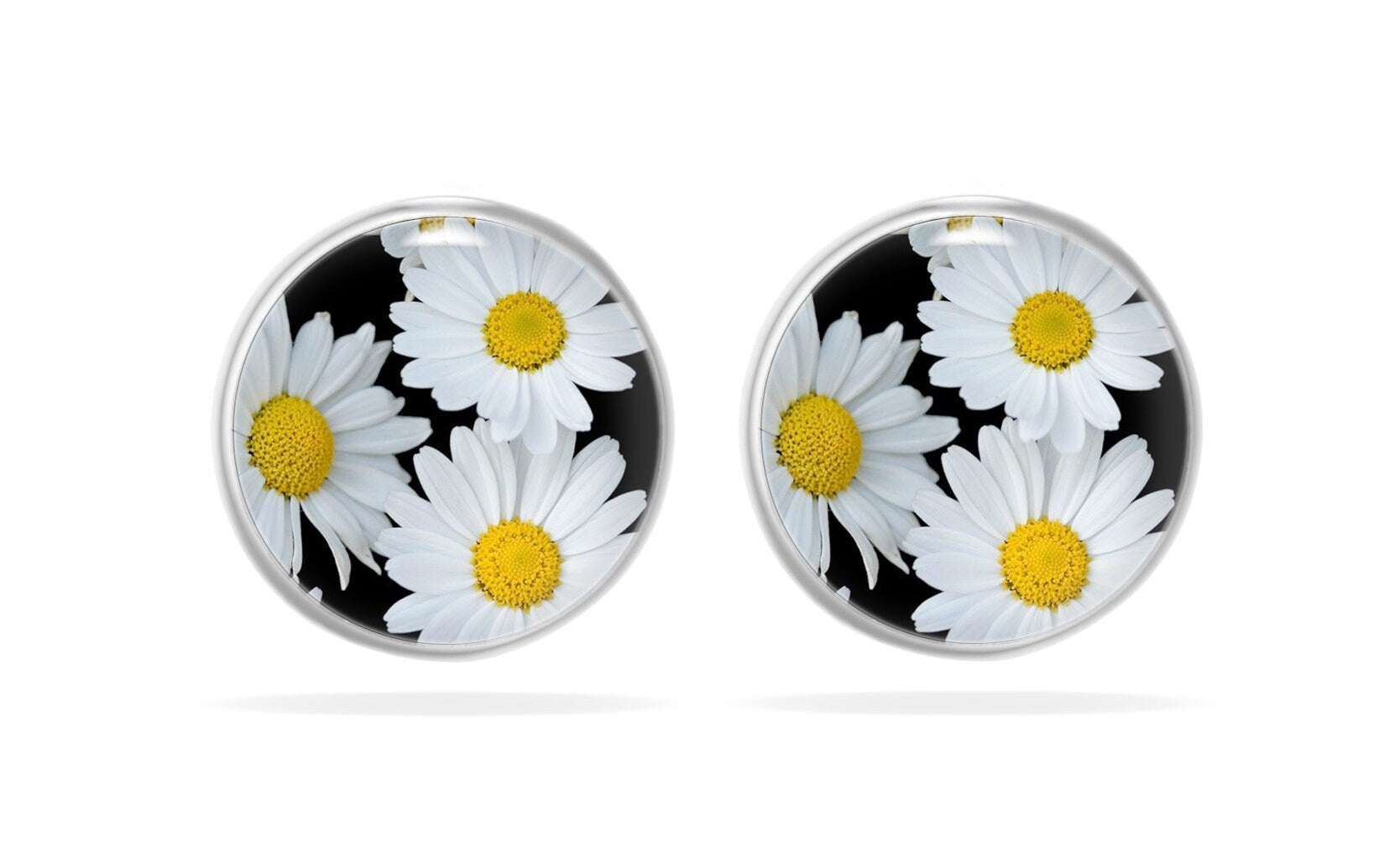 Gänseblume Ohrringe, Gänseblümchen Ohrstecker, Blumen Ohrringe, kleine Daisy Ohrringe, Geschenke für sie, Mama Geschenk,Daisy Earrings
