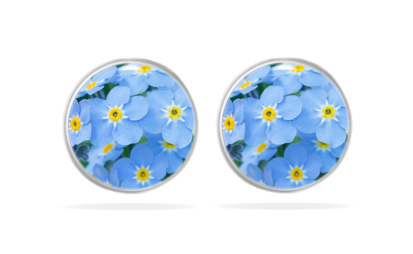 Vergissmeinnicht Ohrringe, Forget me not Ohrstecker, Blaue Blumen Ohrringe, Zierliche Blumen Ohrringe, Geschenk für sie, Erinnerungsgeschenk