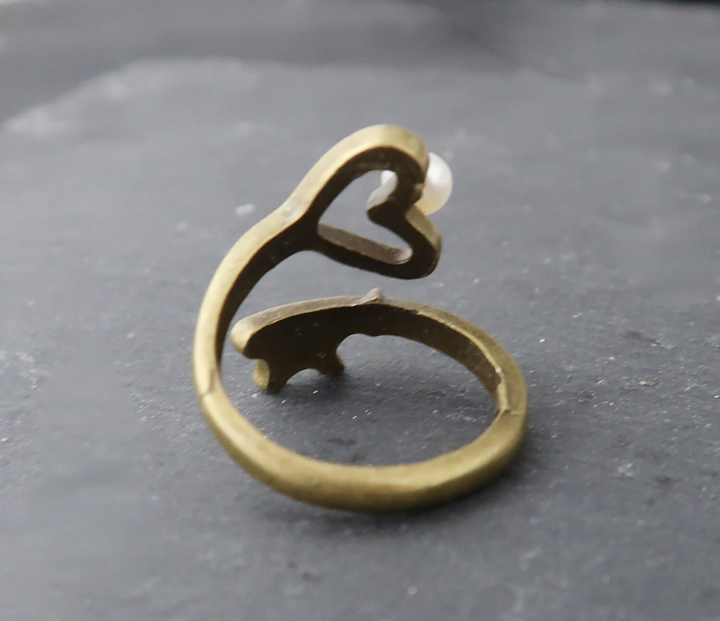 Ring Herz, Ring Heart, Ring mit Herz, Liebesring, Herzring, Ring Perle, Valentinstag, Geschenke für Schwester Freundin, Geschenk für sie