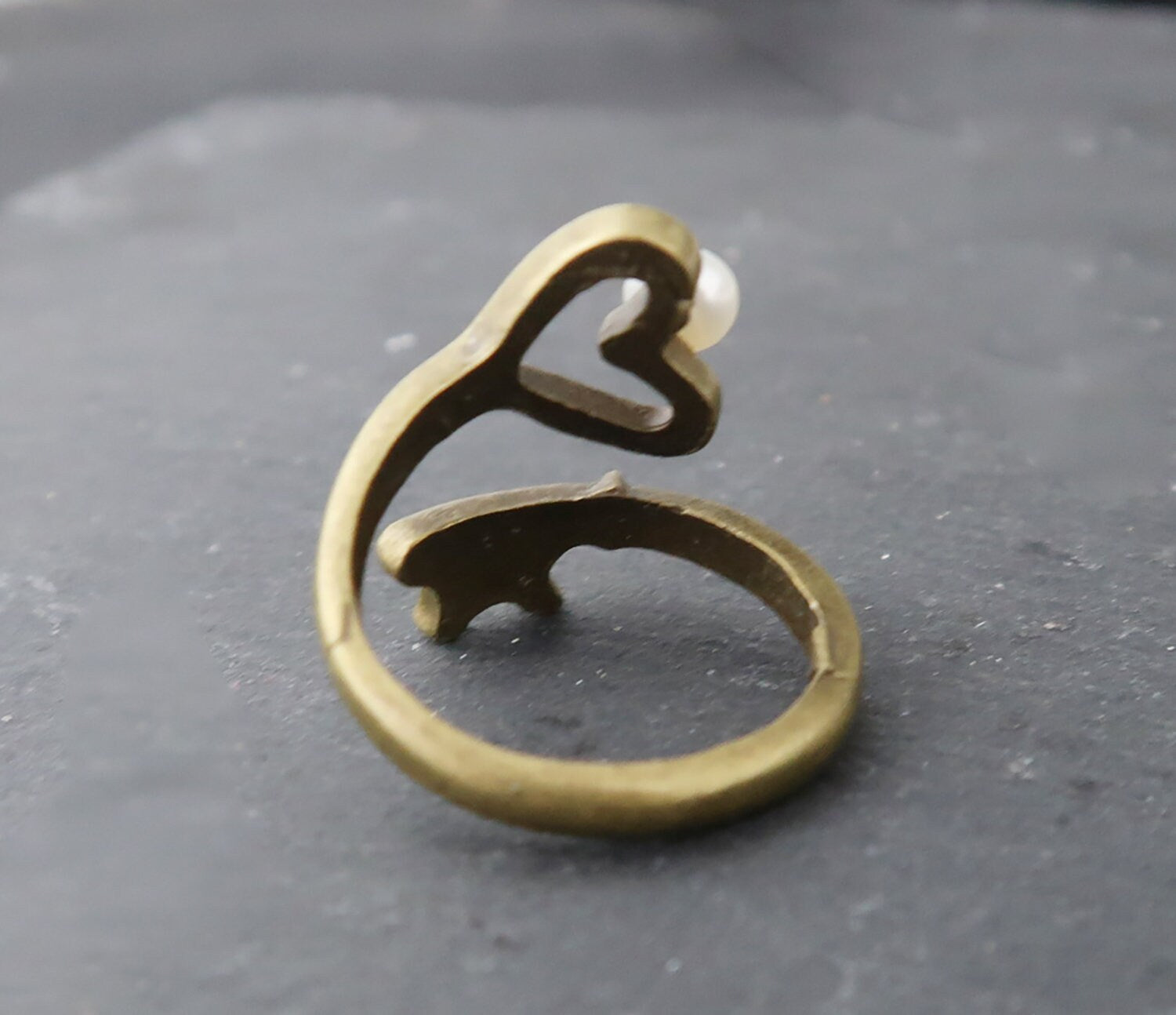 Ring Herz, Ring Heart, Ring mit Herz, Liebesring, Herzring, Ring Perle, Valentinstag, Geschenke für Schwester Freundin, Geschenk für sie