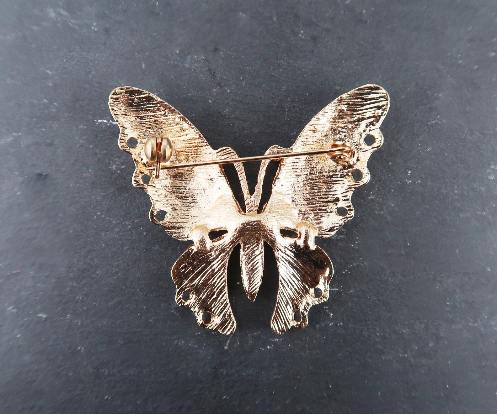 Schmetterling Brosche, Art Deco Brosche, Brosche Gold, Brosche Vintage, Vintage Schmuck, Geschenke für sie, Mama Geschenk