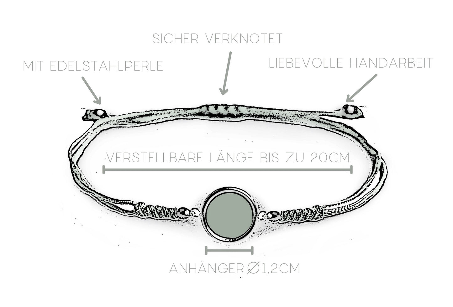 Smiley Armband, Armband Makramee, Armband Smiley, Silber Stoff Armband Damen, Freundschaftsarmband, Handgemachter Schmuck, Geschenke für sie