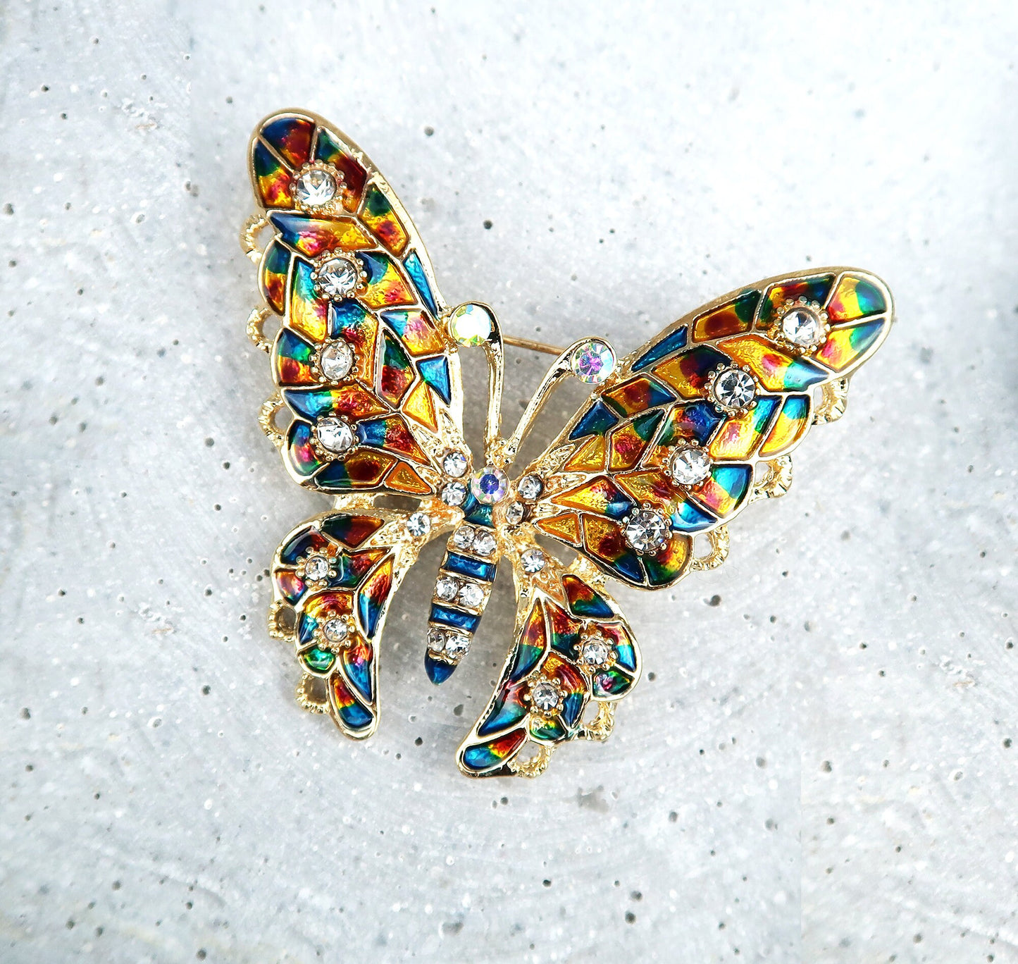 Schmetterling Brosche, Art Deco Brosche, Brosche Gold, Brosche Vintage, Vintage Schmuck, Geschenke für sie, Mama Geschenk