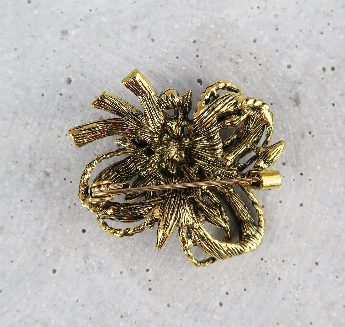 Brosche Schleife Mit Strass, Vintage Brosche Strass, Art Deco Brosche, Brosche Gold, Vintage Schmuck, Geschenke für sie, Mama Geschenk