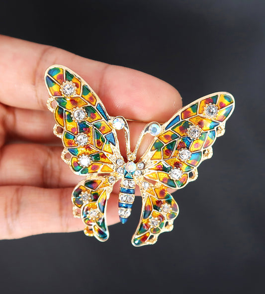 Schmetterling Brosche, Art Deco Brosche, Brosche Gold, Brosche Vintage, Vintage Schmuck, Geschenke für sie, Mama Geschenk